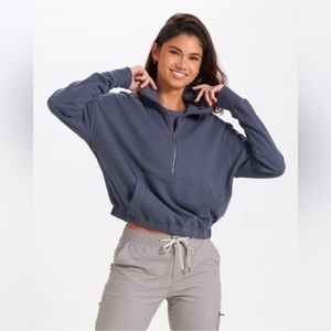 Vuori Sunnyside Half-Zip Top - Azure Blue